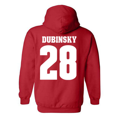 Wisconsin - NCAA Men's Ice Hockey : Aiden Dubinsky - Sports Shersey Hooded Sweatshirt-1