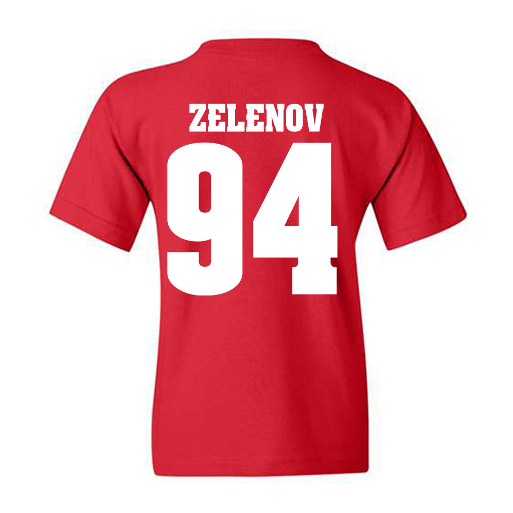 Wisconsin - NCAA Men's Ice Hockey : Vasily Zelenov - Sports Shersey Youth T-Shirt-1
