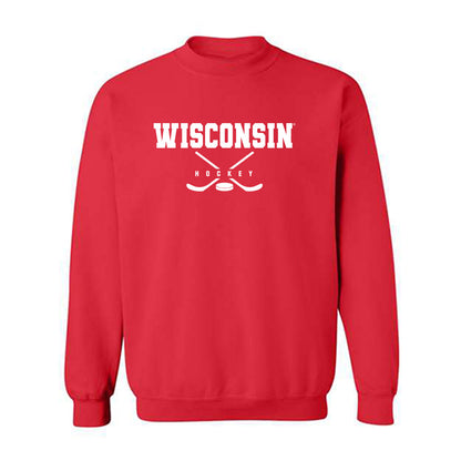 Wisconsin - NCAA Men's Ice Hockey : Zach Schulz - Sports Shersey Crewneck Sweatshirt-0