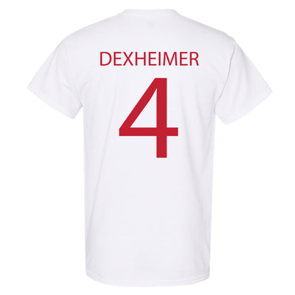 Wisconsin - NCAA Men's Ice Hockey : Ben Dexheimer - Sports Shersey T-Shirt-1