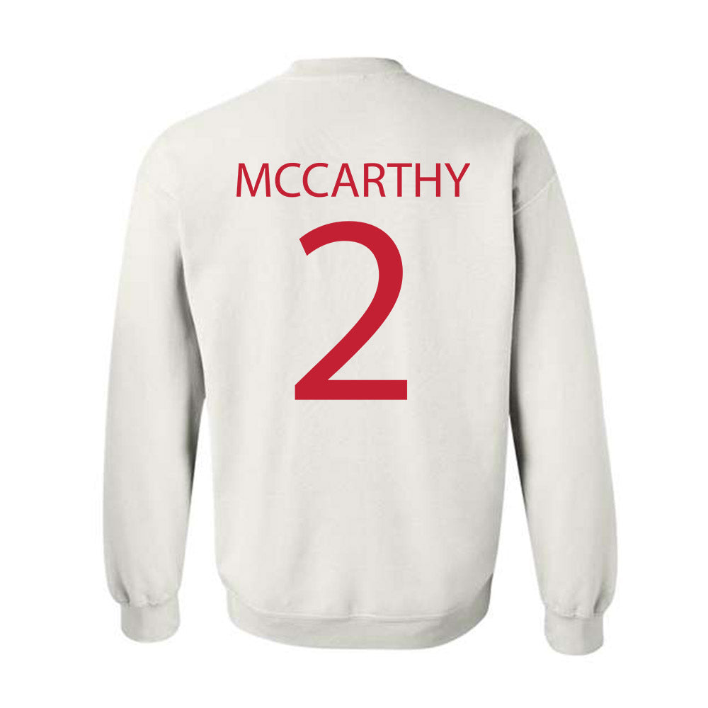 Wisconsin - NCAA Women's Ice Hockey : Finley McCarthy - Sports Shersey Crewneck Sweatshirt-1