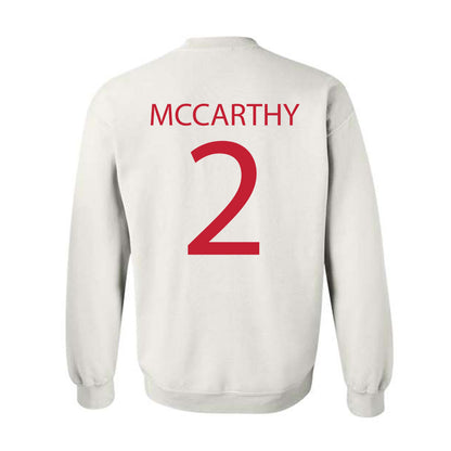 Wisconsin - NCAA Women's Ice Hockey : Finley McCarthy - Sports Shersey Crewneck Sweatshirt-1