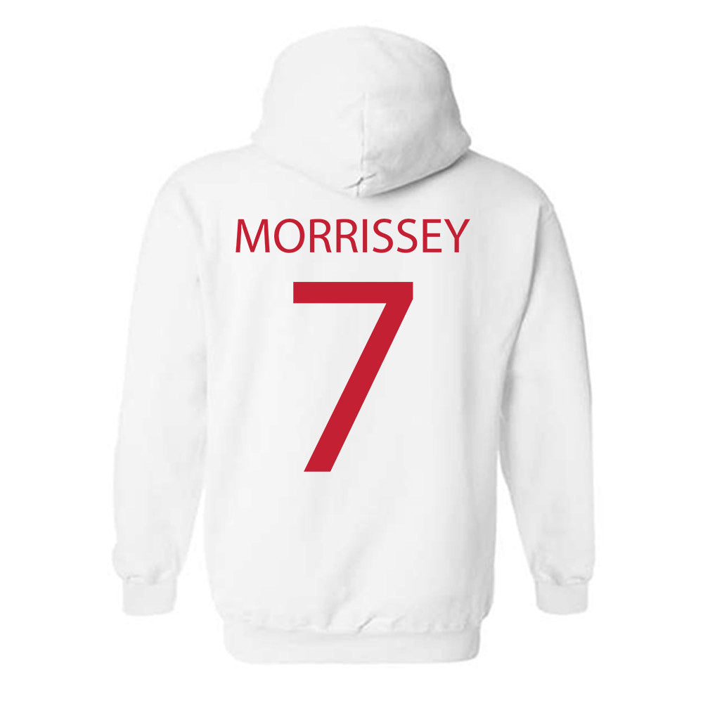 Wisconsin - NCAA Men's Ice Hockey : Gavin Morrissey - Sports Shersey Hooded Sweatshirt-1
