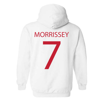 Wisconsin - NCAA Men's Ice Hockey : Gavin Morrissey - Sports Shersey Hooded Sweatshirt-1