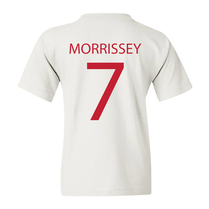 Wisconsin - NCAA Men's Ice Hockey : Gavin Morrissey - Sports Shersey Youth T-Shirt-1