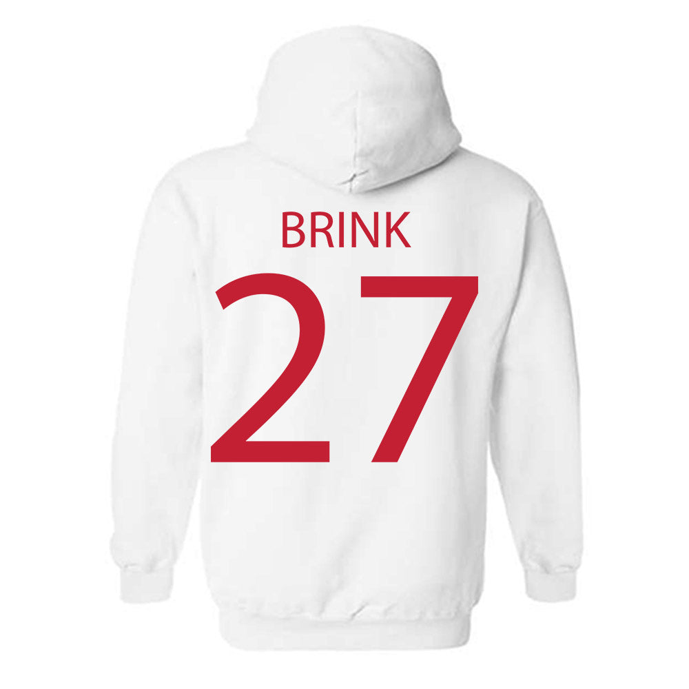 Wisconsin - NCAA Men's Ice Hockey : Finn Brink - Sports Shersey Hooded Sweatshirt-1