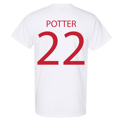 Wisconsin - NCAA Women's Ice Hockey : Laney Potter - Sports Shersey T-Shirt-1