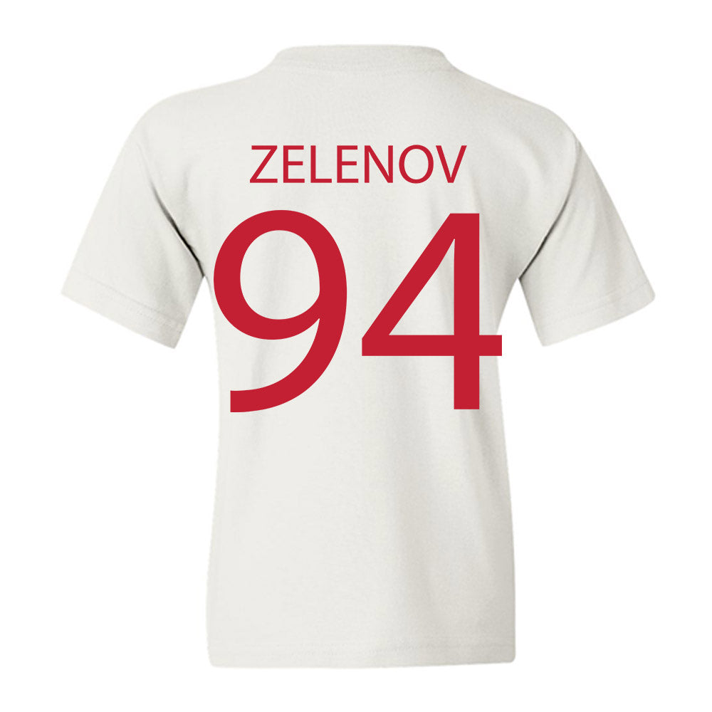 Wisconsin - NCAA Men's Ice Hockey : Vasily Zelenov - Sports Shersey Youth T-Shirt-1