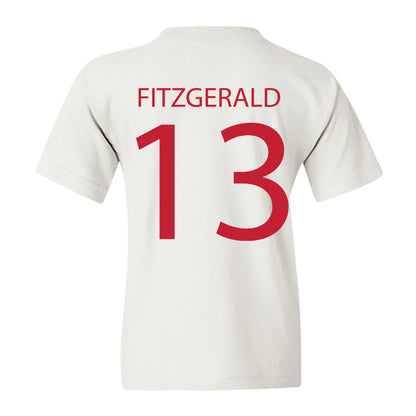 Wisconsin - NCAA Men's Ice Hockey : Christian Fitzgerald - Sports Shersey Youth T-Shirt-1