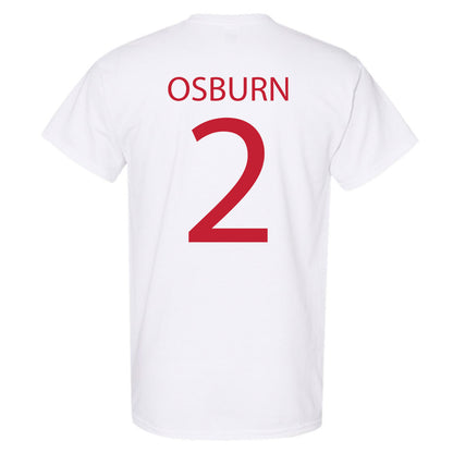 Wisconsin - NCAA Men's Ice Hockey : Luke Osburn - Sports Shersey T-Shirt-1