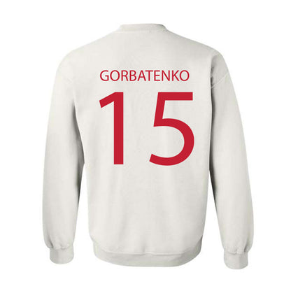 Wisconsin - NCAA Women's Ice Hockey : Nicole Gorbatenko - Sports Shersey Crewneck Sweatshirt-1