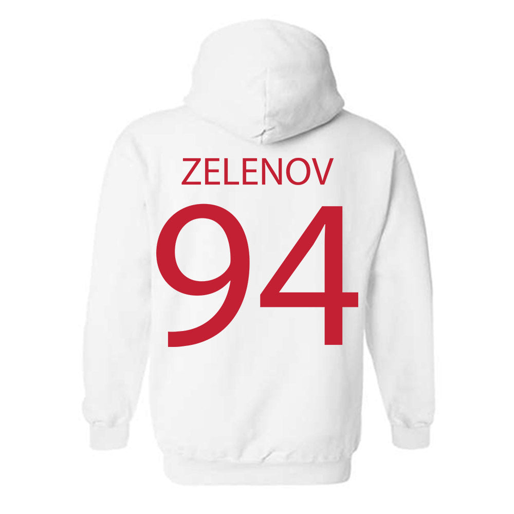 Wisconsin - NCAA Men's Ice Hockey : Vasily Zelenov - Sports Shersey Hooded Sweatshirt-1