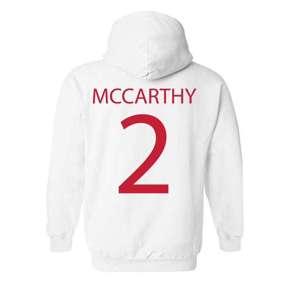 Wisconsin - NCAA Women's Ice Hockey : Finley McCarthy - Sports Shersey Hooded Sweatshirt-1