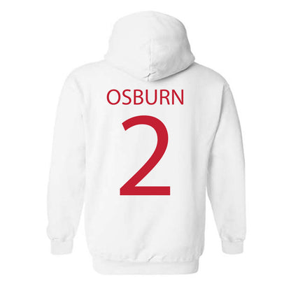 Wisconsin - NCAA Men's Ice Hockey : Luke Osburn - Sports Shersey Hooded Sweatshirt-1