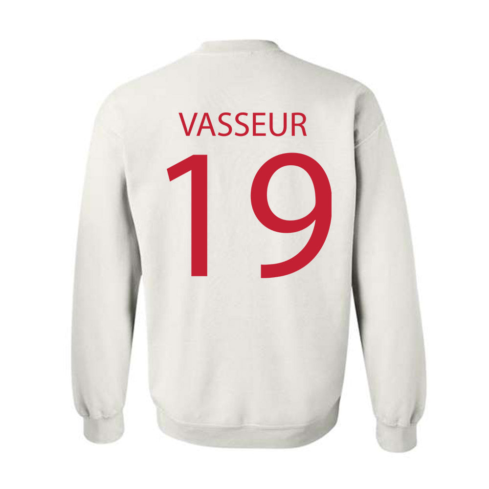 Wisconsin - NCAA Women's Ice Hockey : Bella Vasseur - Sports Shersey Crewneck Sweatshirt-1