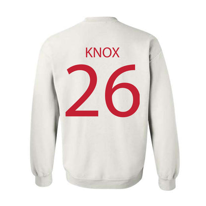 Wisconsin - NCAA Men's Ice Hockey : Weston Knox - Sports Shersey Crewneck Sweatshirt-1