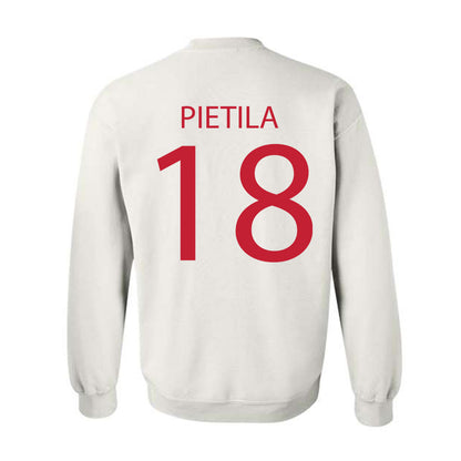 Wisconsin - NCAA Men's Ice Hockey : Adam Pietila - Sports Shersey Crewneck Sweatshirt-1