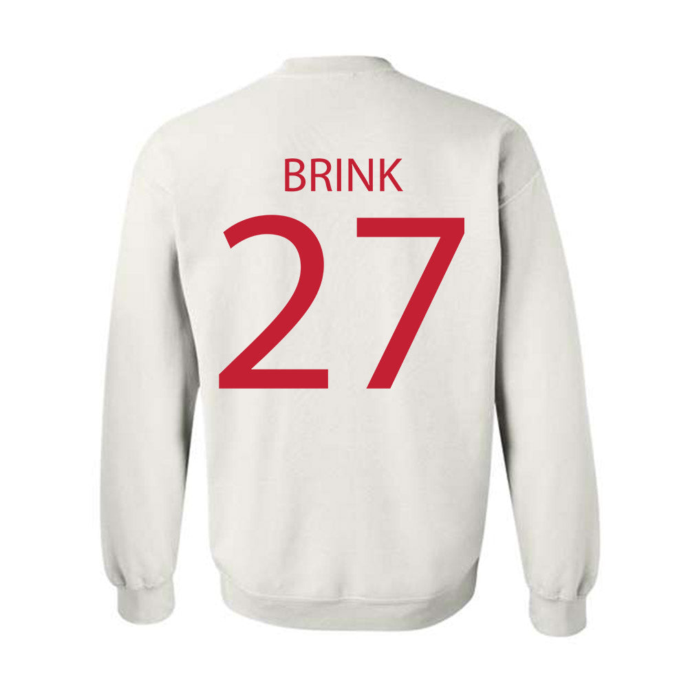 Wisconsin - NCAA Men's Ice Hockey : Finn Brink - Sports Shersey Crewneck Sweatshirt-1