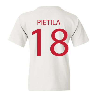 Wisconsin - NCAA Men's Ice Hockey : Adam Pietila - Sports Shersey Youth T-Shirt-1