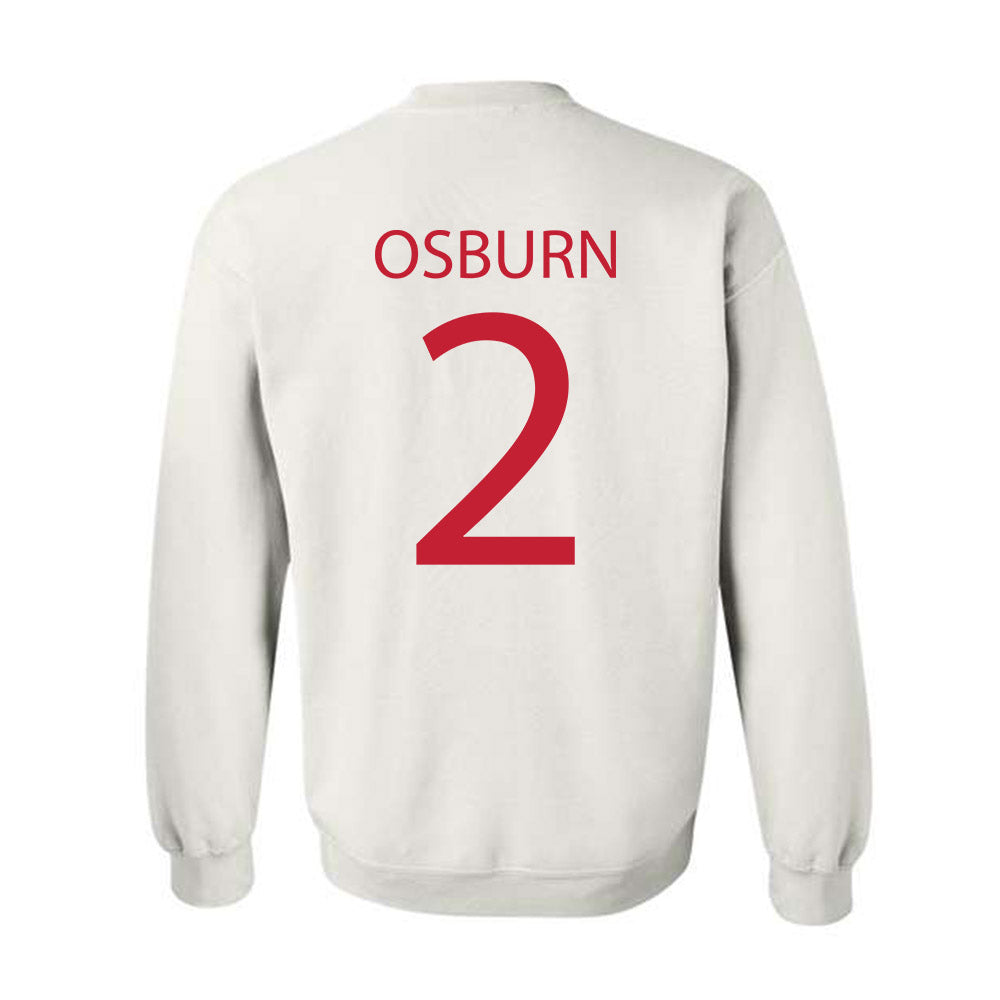 Wisconsin - NCAA Men's Ice Hockey : Luke Osburn - Sports Shersey Crewneck Sweatshirt-1