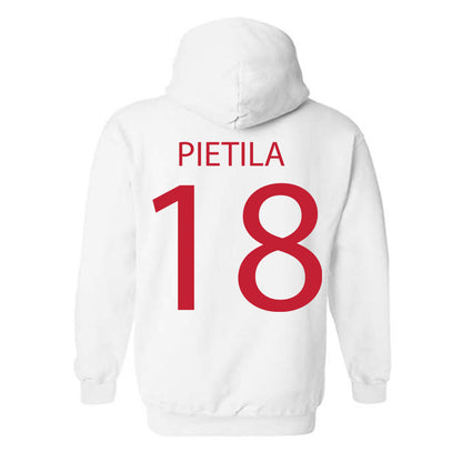 Wisconsin - NCAA Men's Ice Hockey : Adam Pietila - Sports Shersey Hooded Sweatshirt-1