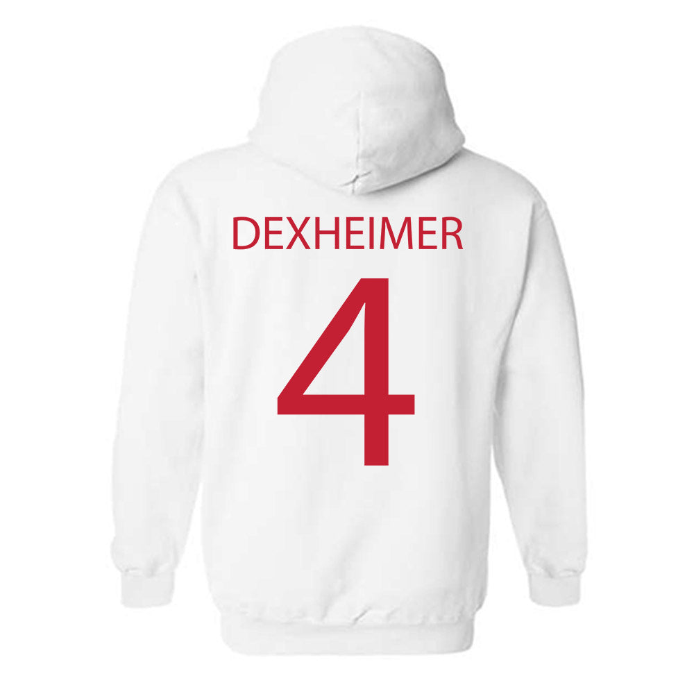 Wisconsin - NCAA Men's Ice Hockey : Ben Dexheimer - Sports Shersey Hooded Sweatshirt-1