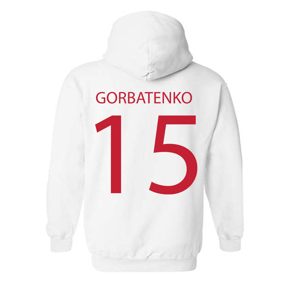Wisconsin - NCAA Women's Ice Hockey : Nicole Gorbatenko - Sports Shersey Hooded Sweatshirt-1