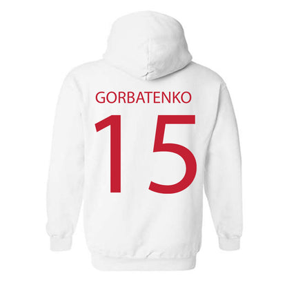 Wisconsin - NCAA Women's Ice Hockey : Nicole Gorbatenko - Sports Shersey Hooded Sweatshirt-1