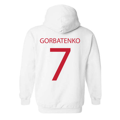 Wisconsin - NCAA Women's Ice Hockey : Kelly Gorbatenko - Sports Shersey Hooded Sweatshirt-1