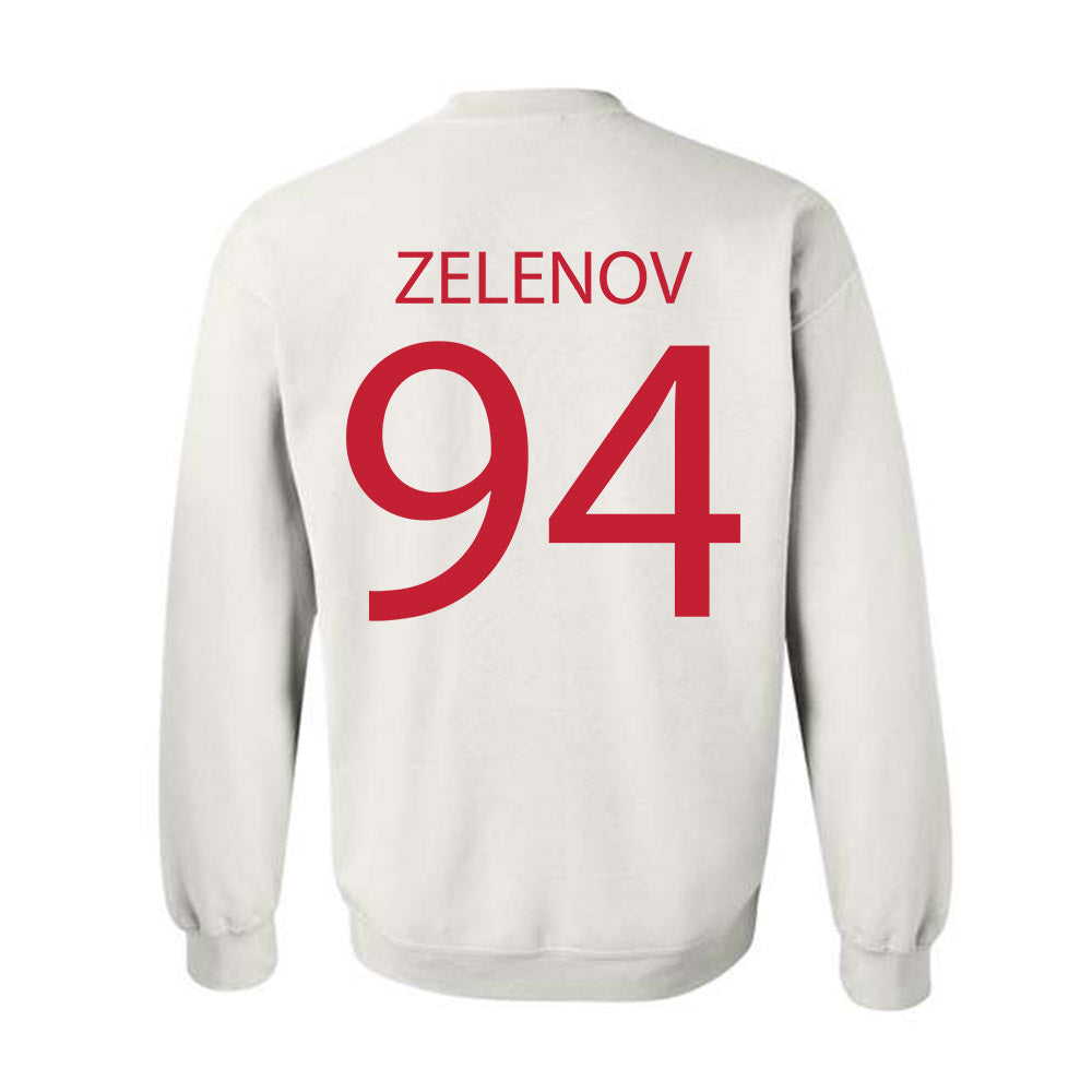 Wisconsin - NCAA Men's Ice Hockey : Vasily Zelenov - Sports Shersey Crewneck Sweatshirt-1