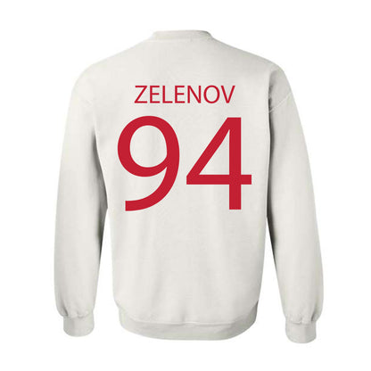 Wisconsin - NCAA Men's Ice Hockey : Vasily Zelenov - Sports Shersey Crewneck Sweatshirt-1