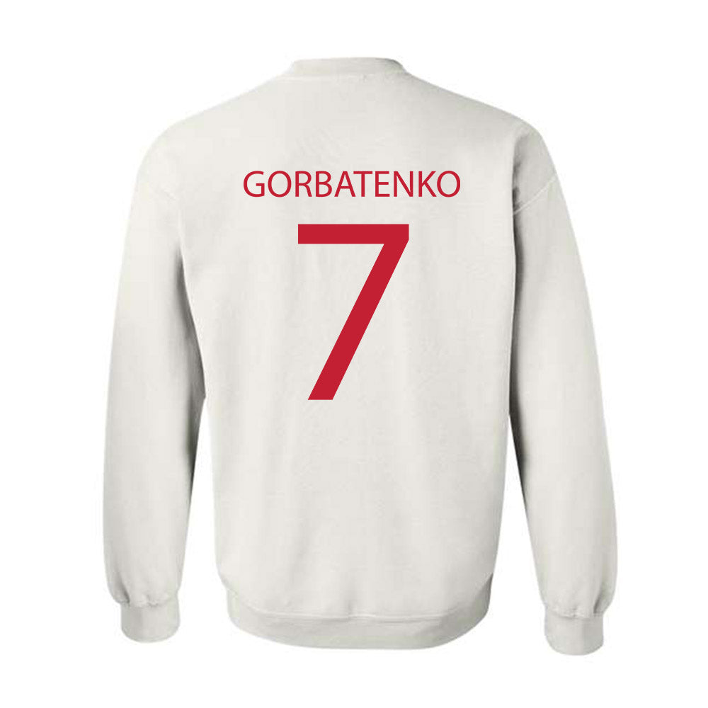 Wisconsin - NCAA Women's Ice Hockey : Kelly Gorbatenko - Sports Shersey Crewneck Sweatshirt-1