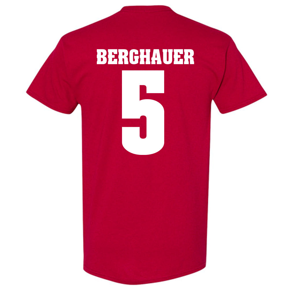 Wisconsin - NCAA Men's Soccer : Ryan Berghauer - Sports Shersey T-Shirt-1