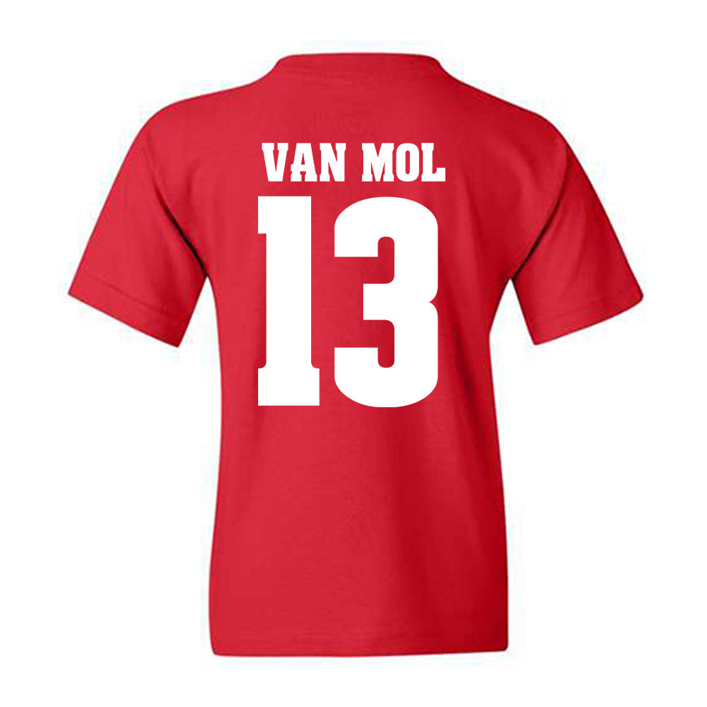 Wisconsin - NCAA Men's Soccer : Arien van Mol - Sports Shersey Youth T-Shirt-1