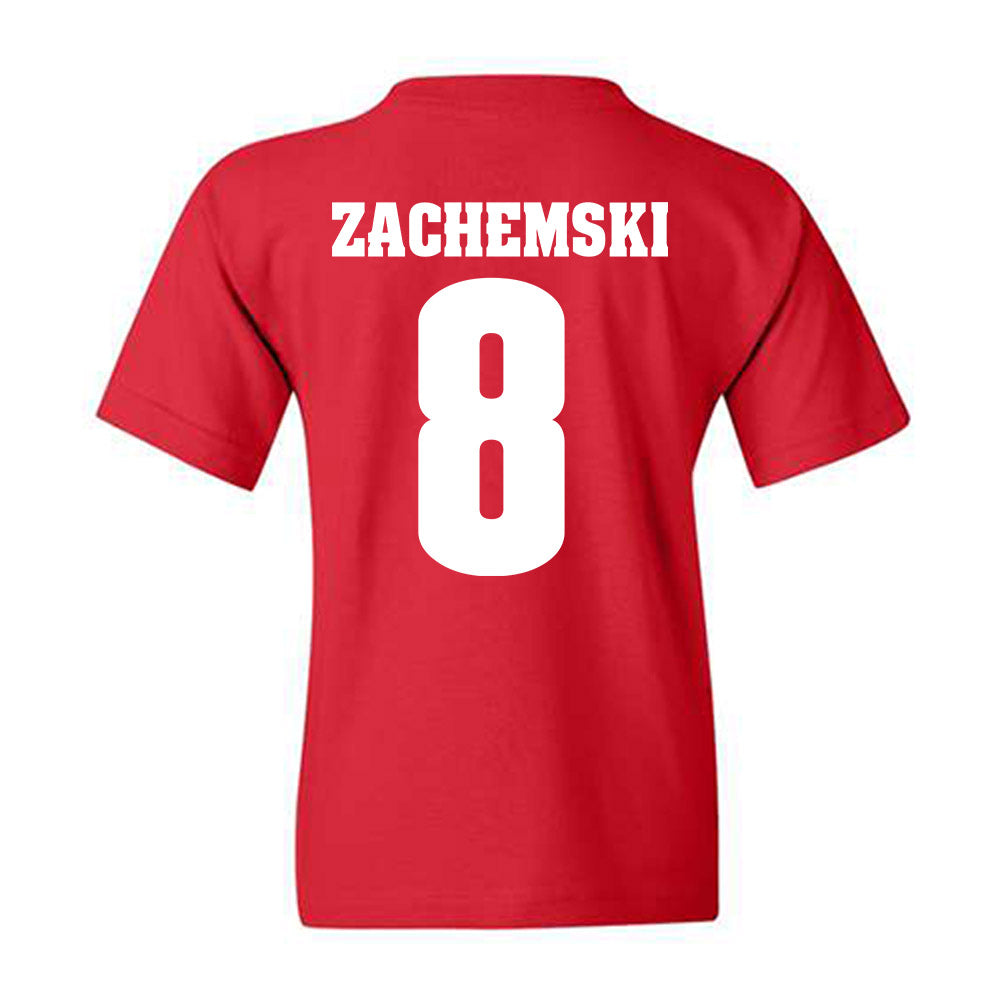Wisconsin - NCAA Men's Soccer : Matthew Zachemski - Sports Shersey Youth T-Shirt-1
