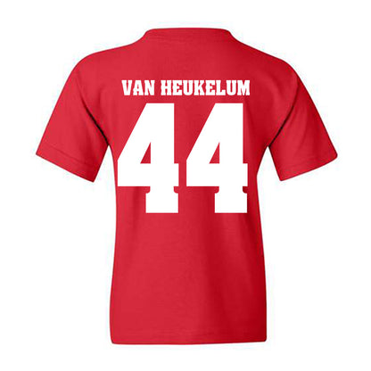 Wisconsin - NCAA Men's Soccer : Luke Van Heukelum - Sports Shersey Youth T-Shirt-1