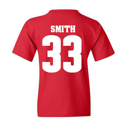 Wisconsin - NCAA Men's Soccer : Charlie Smith - Sports Shersey Youth T-Shirt-1