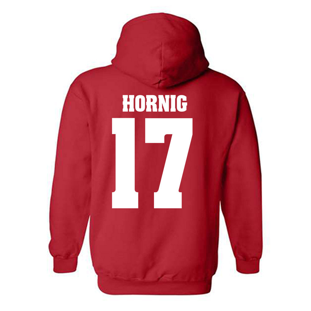 Wisconsin - NCAA Men's Soccer : Owen Hornig - Sports Shersey Hooded Sweatshirt-1