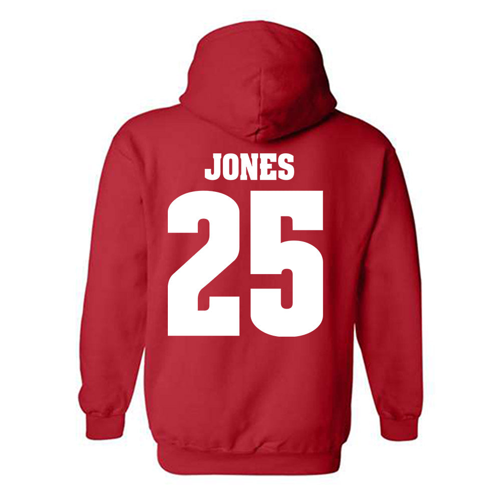Wisconsin - NCAA Men's Soccer : Ellis Jones - Sports Shersey Hooded Sweatshirt-1