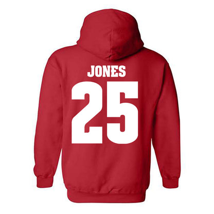 Wisconsin - NCAA Men's Soccer : Ellis Jones - Sports Shersey Hooded Sweatshirt-1