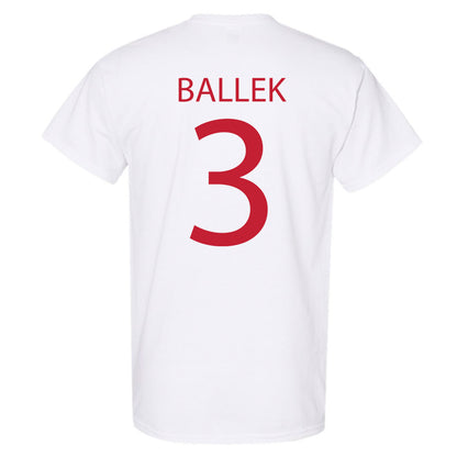 Wisconsin - NCAA Women's Soccer : Abby Ballek - Sports Shersey T-Shirt-1