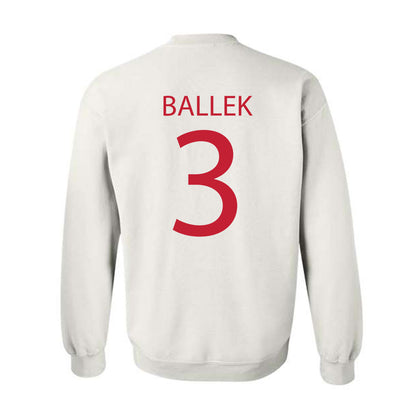 Wisconsin - NCAA Women's Soccer : Abby Ballek - Sports Shersey Crewneck Sweatshirt-1