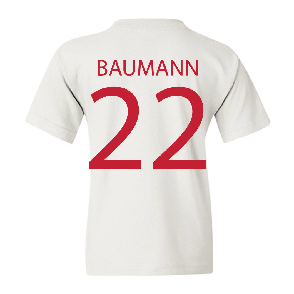 Wisconsin - NCAA Women's Soccer : Jenna Baumann - Sports Shersey Youth T-Shirt-1