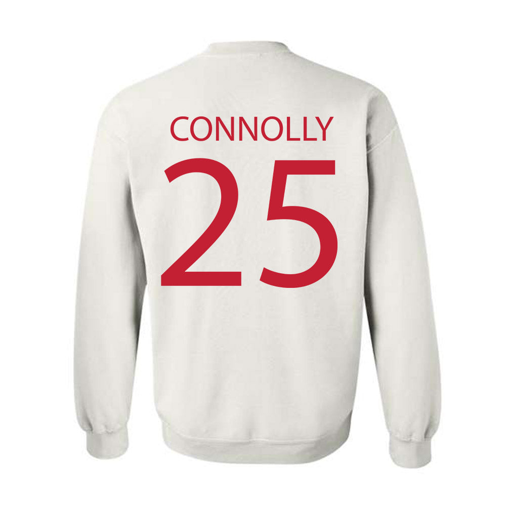 Wisconsin - NCAA Women's Soccer : Erin Connolly - Sports Shersey Crewneck Sweatshirt-1