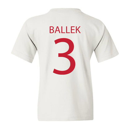 Wisconsin - NCAA Women's Soccer : Abby Ballek - Sports Shersey Youth T-Shirt-1