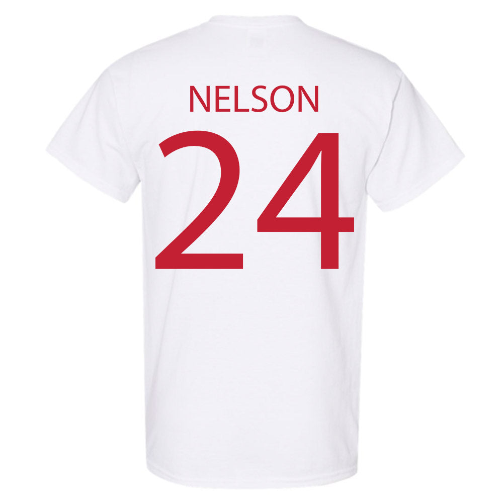 Wisconsin - NCAA Women's Soccer : Brooke Nelson - Sports Shersey T-Shirt-1