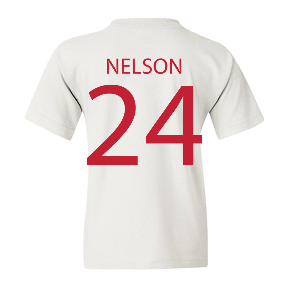 Wisconsin - NCAA Women's Soccer : Brooke Nelson - Sports Shersey Youth T-Shirt-1