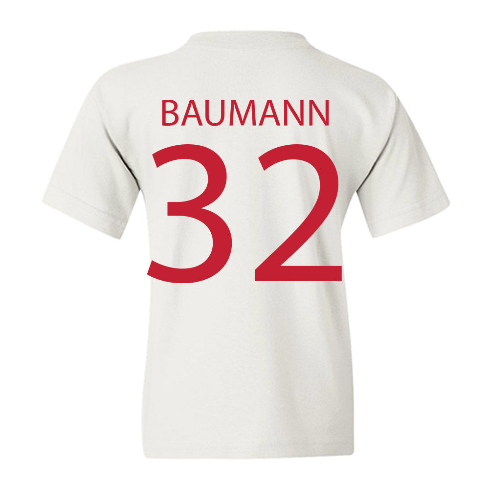 Wisconsin - NCAA Women's Soccer : Hailey Baumann - Sports Shersey Youth T-Shirt-1