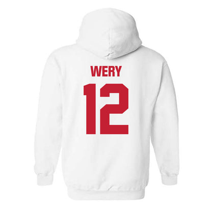 Wisconsin - NCAA Softball : Addison Wery - Sports Shersey Hooded Sweatshirt-1