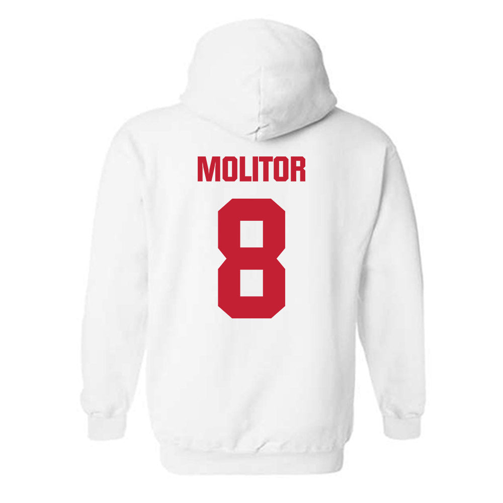 Wisconsin - NCAA Softball : Kylee Molitor - Sports Shersey Hooded Sweatshirt-1